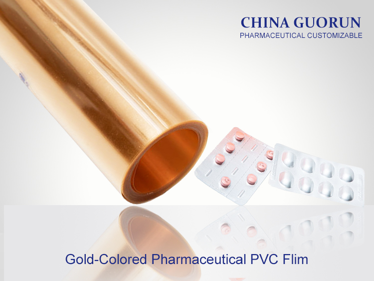 Gold-Colored Pharmaceutical PVC Flim